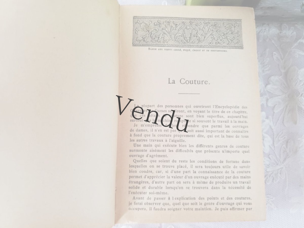 画像4: フランス 1950年前後 DMC 手芸百科事典 Ouvrages de Dames S【送料込】 (4)