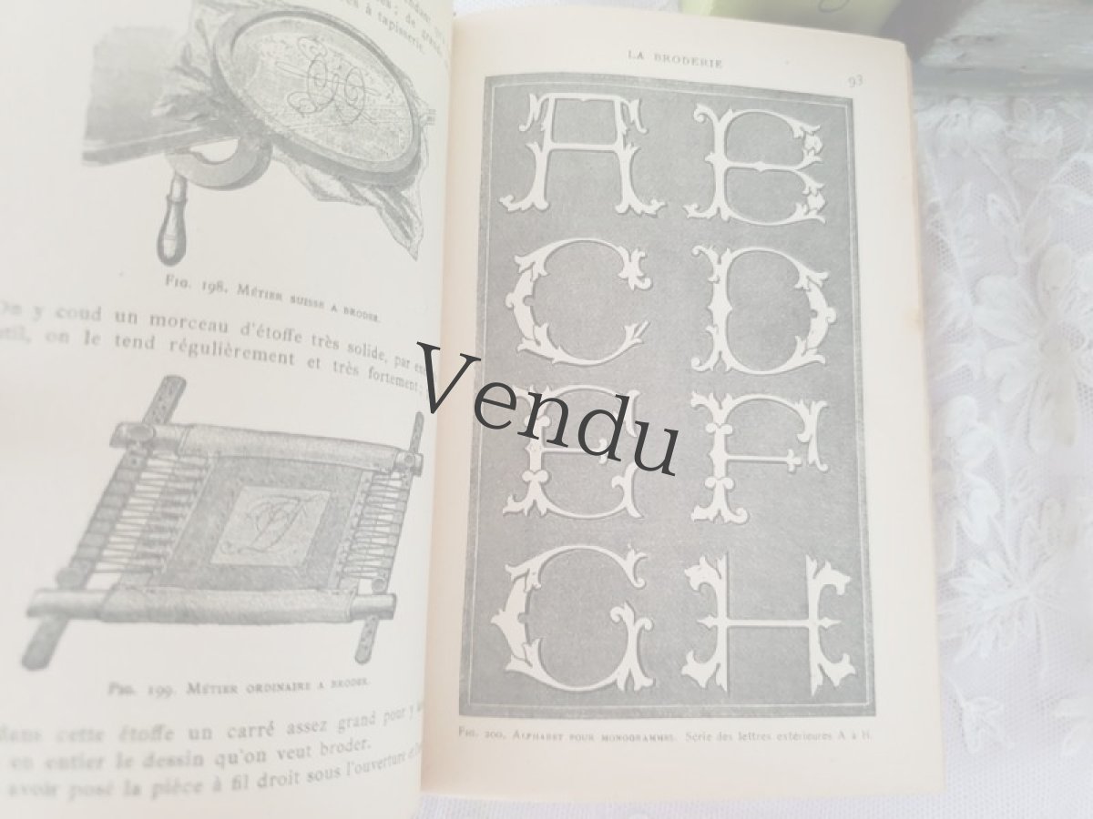 画像7: フランス 1950年前後 DMC 手芸百科事典 Ouvrages de Dames S【送料込】 (7)