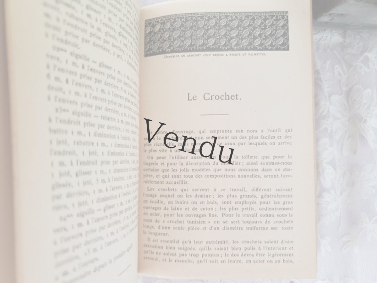 画像8: フランス 1950年前後 DMC 手芸百科事典 Ouvrages de Dames S【送料込】 (8)