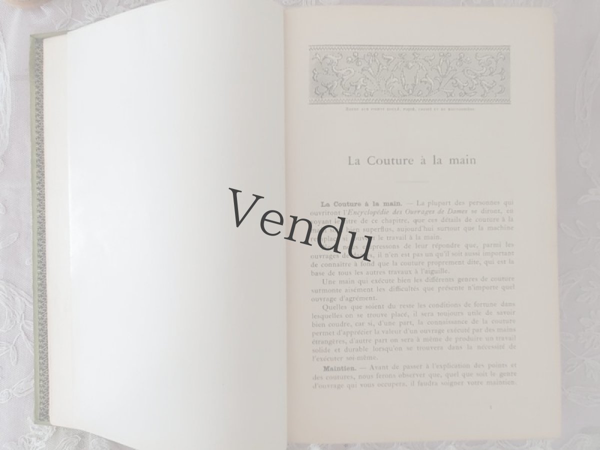 画像6: フランス 1950年前後 DMC 手芸百科事典 Ouvrages de Dames L【送料込】 (6)