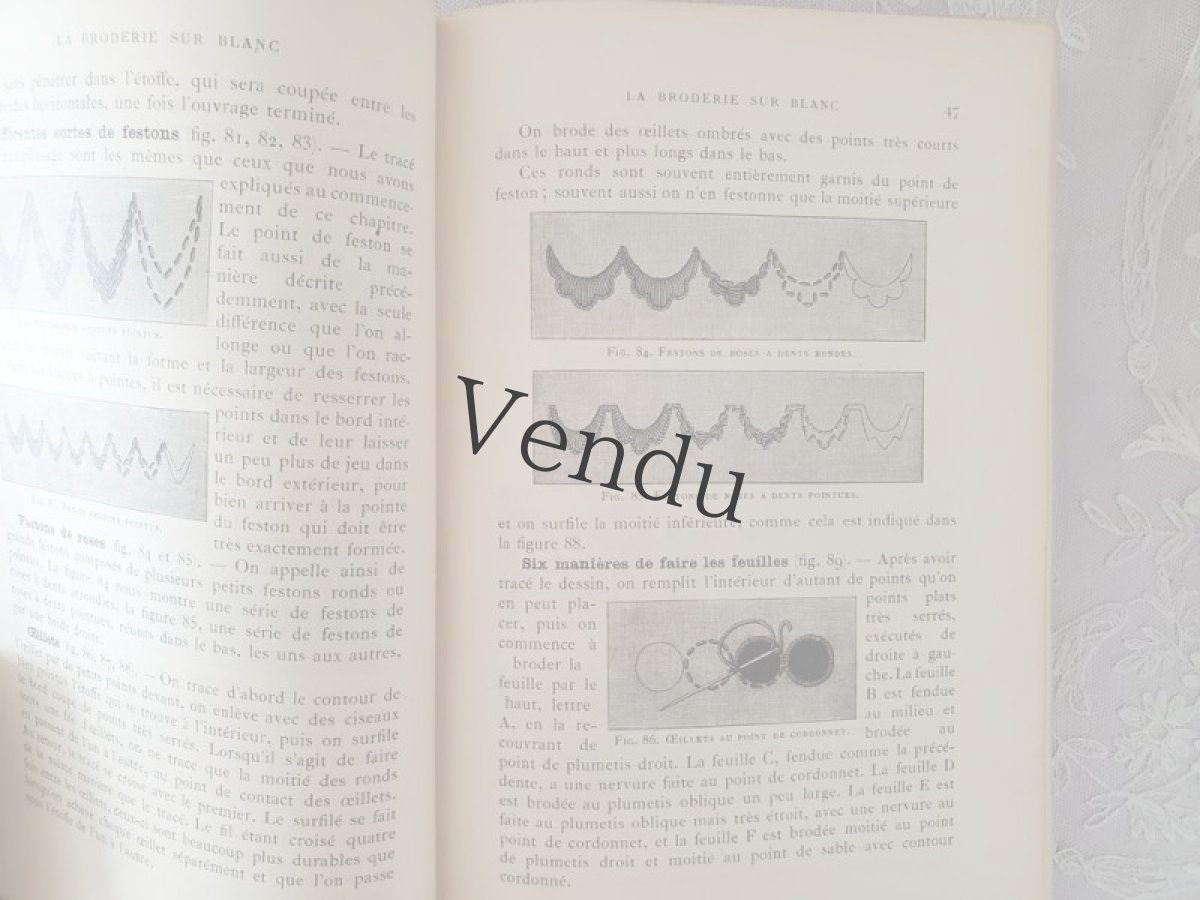 画像7: フランス 1950年前後 DMC 手芸百科事典 Ouvrages de Dames L【送料込】 (7)