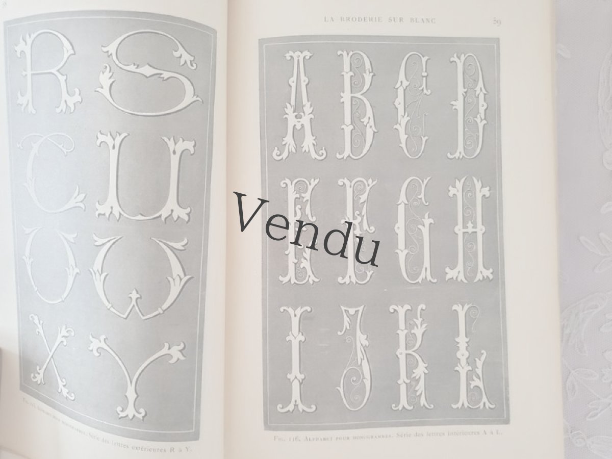 画像8: フランス 1950年前後 DMC 手芸百科事典 Ouvrages de Dames L【送料込】 (8)