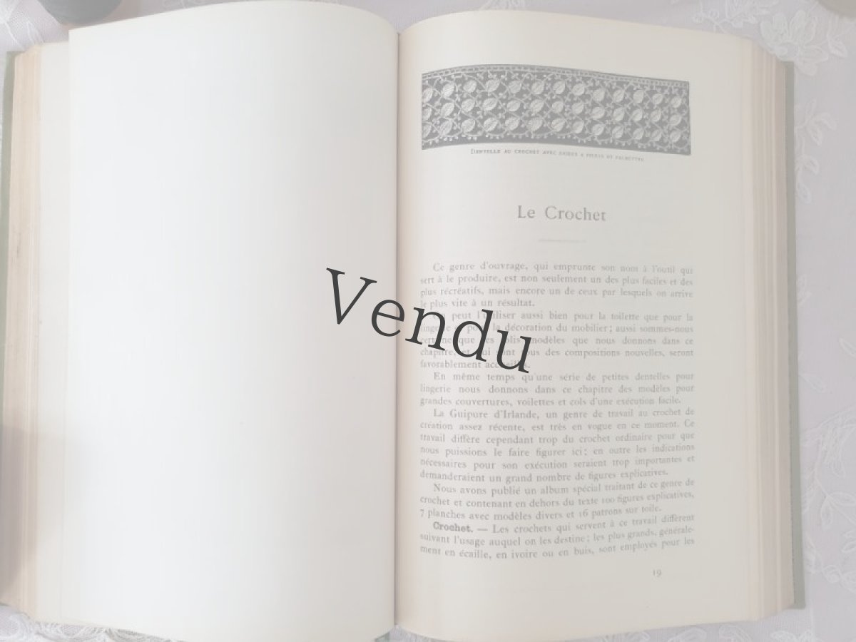 画像11: フランス 1950年前後 DMC 手芸百科事典 Ouvrages de Dames L【送料込】 (11)