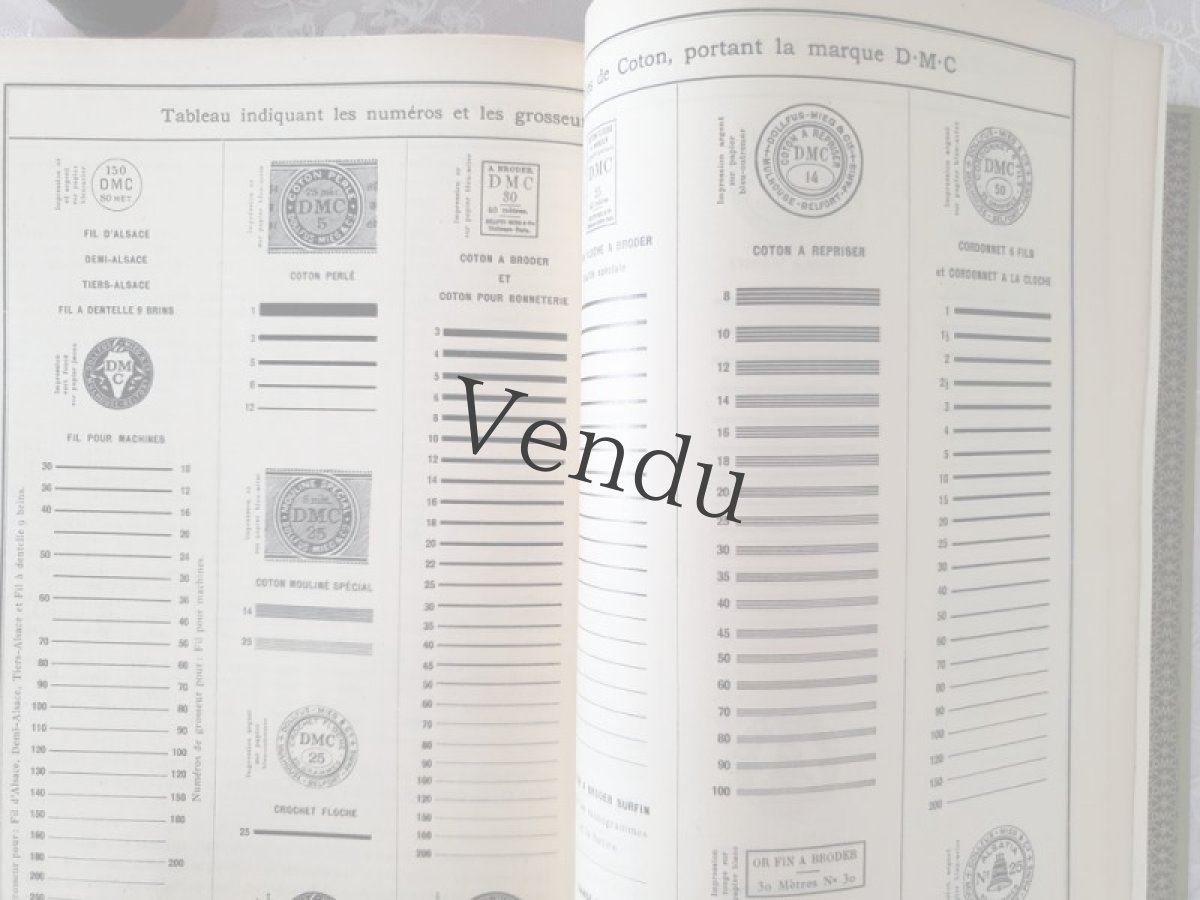 画像16: フランス 1950年前後 DMC 手芸百科事典 Ouvrages de Dames L【送料込】 (16)