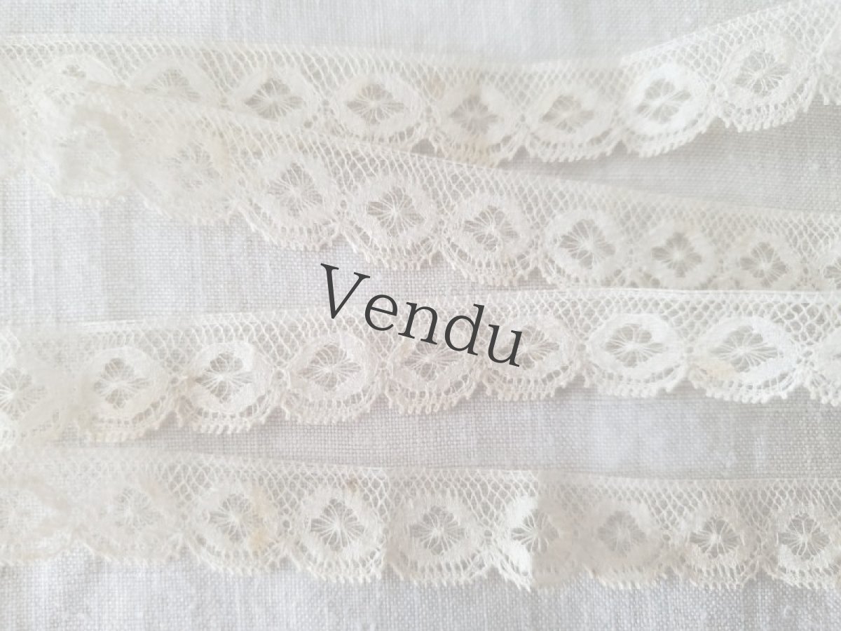 画像2: フランスアンティーク　チュールスカラップレース 50cm〜 (2)