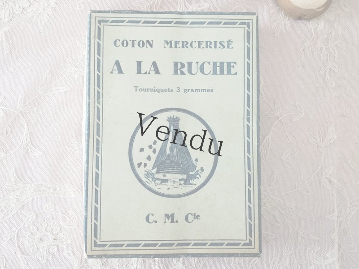 画像6: フランスアンティーク　未使用 立体糸巻き 箱セット A LA RUCHE C.M.Cie (6)