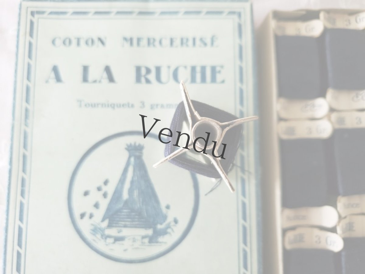 画像5: フランスアンティーク　未使用 立体糸巻き 箱セット A LA RUCHE C.M.Cie (5)