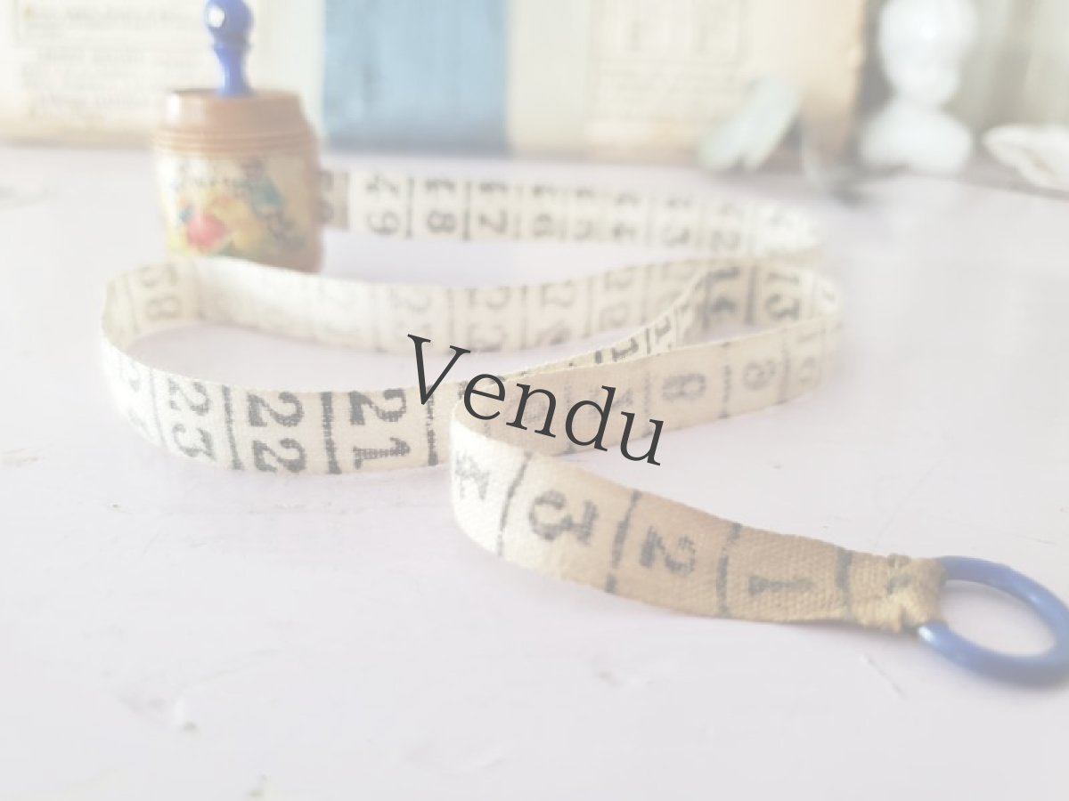 画像2: フランスアンティーク　小さな巻き尺 ＋スタンホープ (2)