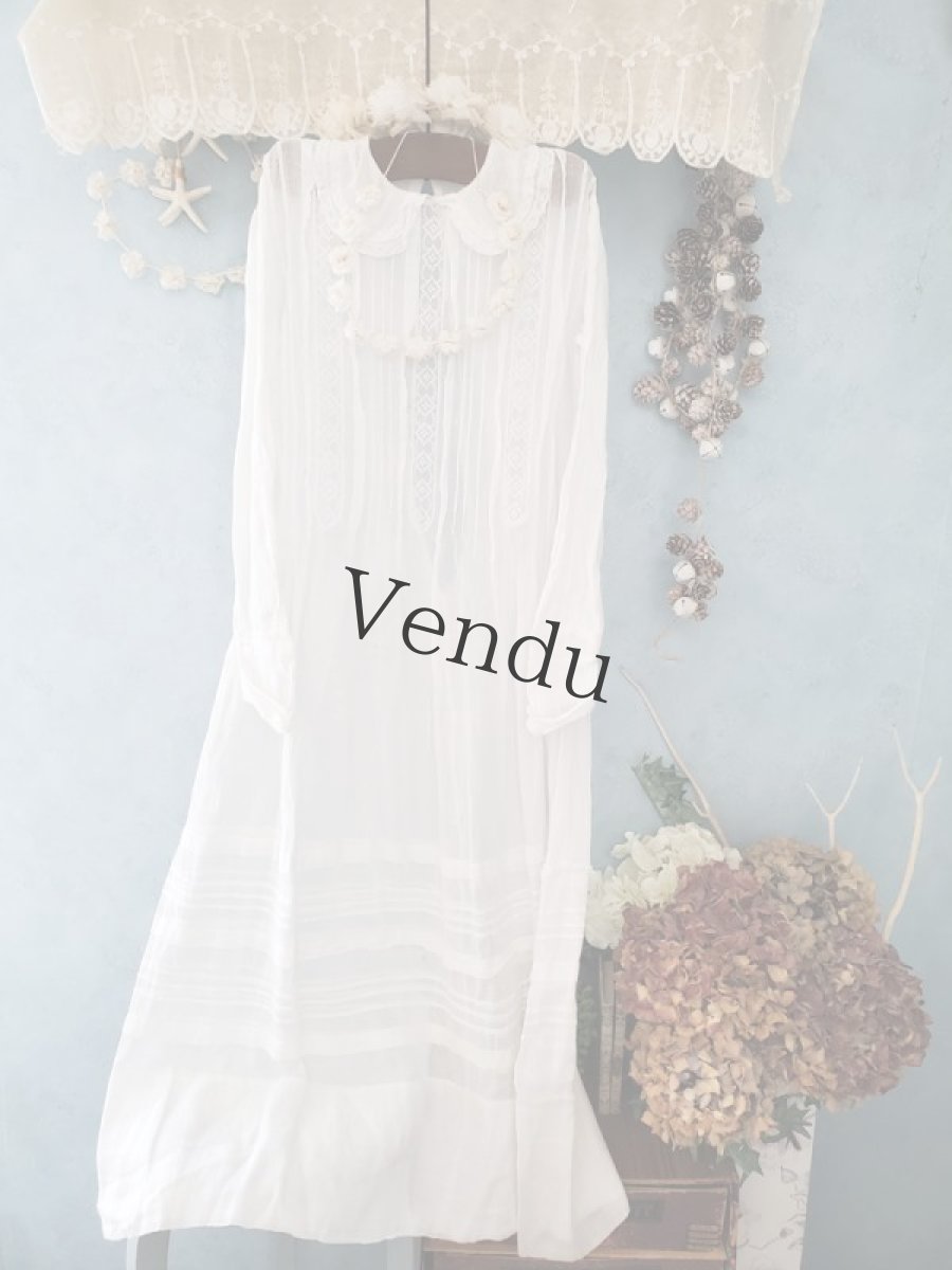 画像4: フランスアンティーク　コミュニオンドレス (4)