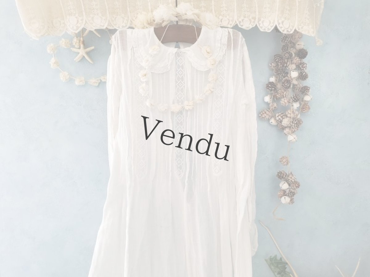 画像5: フランスアンティーク　コミュニオンドレス (5)