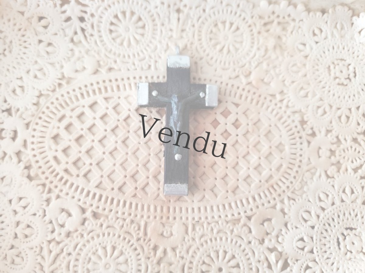 画像6: フランスアンティーク マリアージュ ドラジェボックス　十字架つき (6)