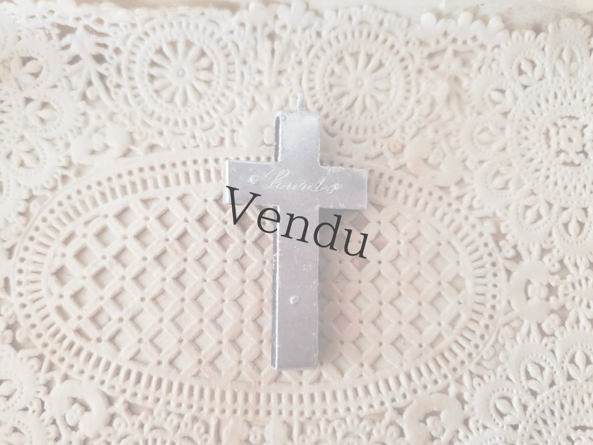 画像7: フランスアンティーク マリアージュ ドラジェボックス　十字架つき (7)