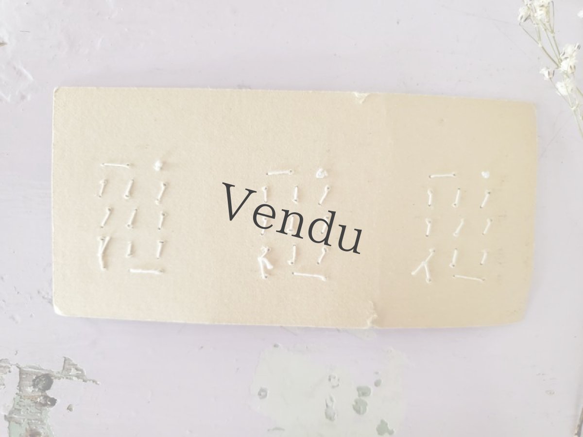 画像4: フランスアンティーク　貝ボタントリプルシート Mode Parisienne 9mm (4)