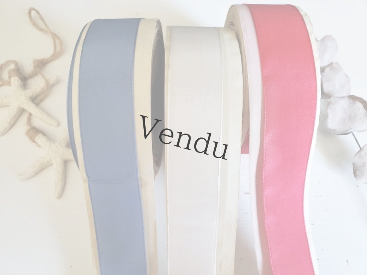 画像8: フランスヴィンテージ　巻きリボン RHODIA CIEL de FRANCE / Blanc (8)