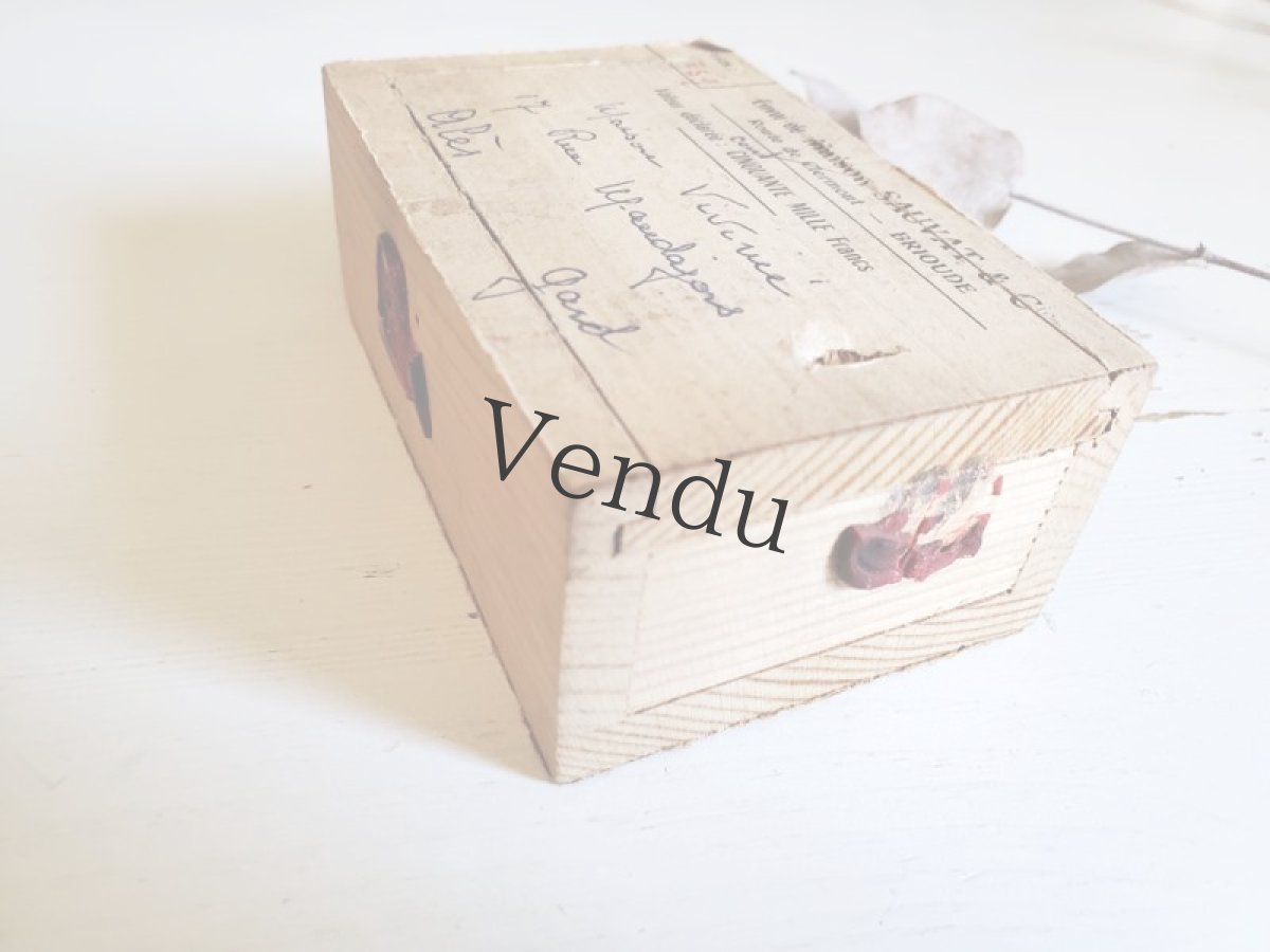 画像6: フランス 1950-1960年代　切手つき封蝋と木箱 (6)