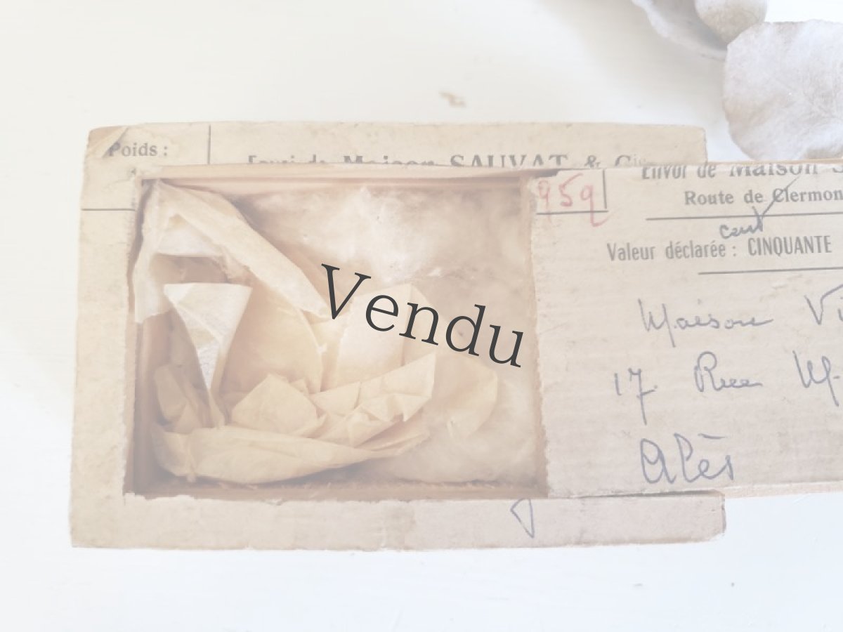 画像8: フランス 1950-1960年代　切手つき封蝋と木箱 (8)