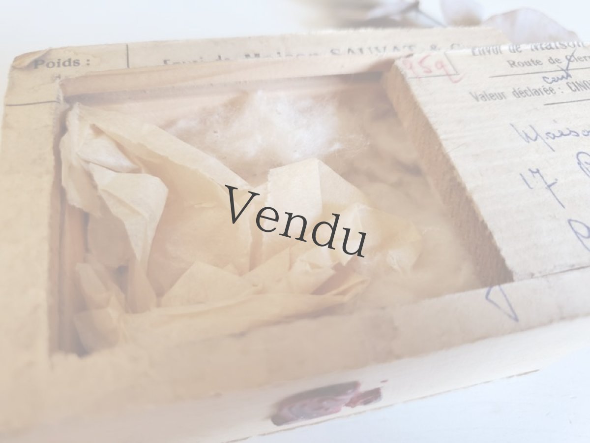 画像9: フランス 1950-1960年代　切手つき封蝋と木箱 (9)