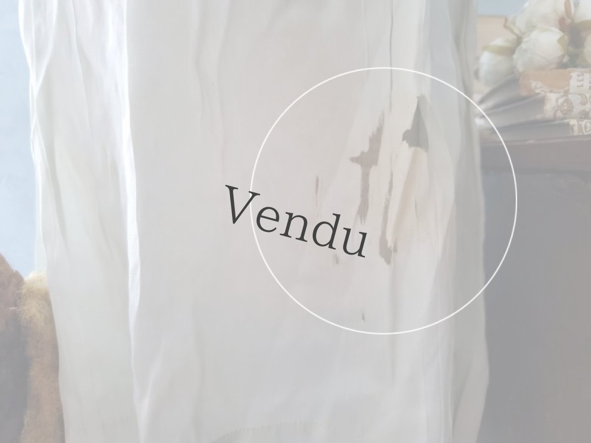 画像7: フランスアンティーク　水色のべべドレス (7)