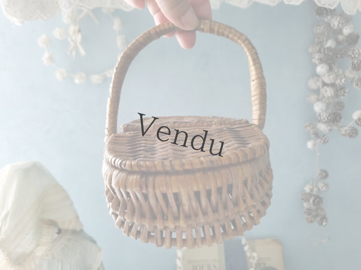 画像3: フランスアンティーク　蓋つきドールパニエ  (3)