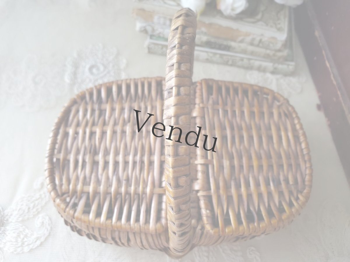 画像6: フランスアンティーク　蓋つきドールパニエ  (6)