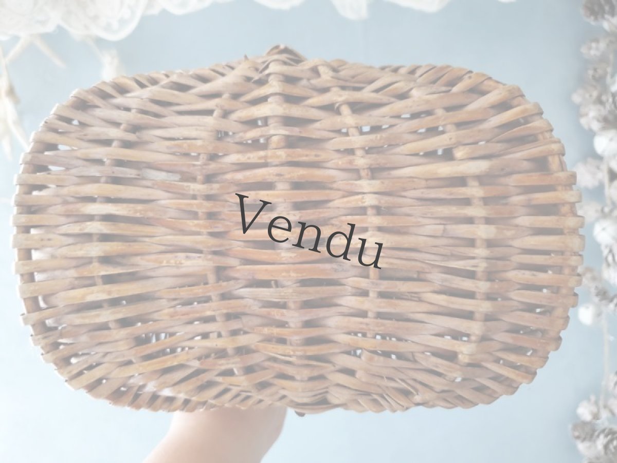 画像4: フランスアンティーク　蓋つきドールパニエ  (4)