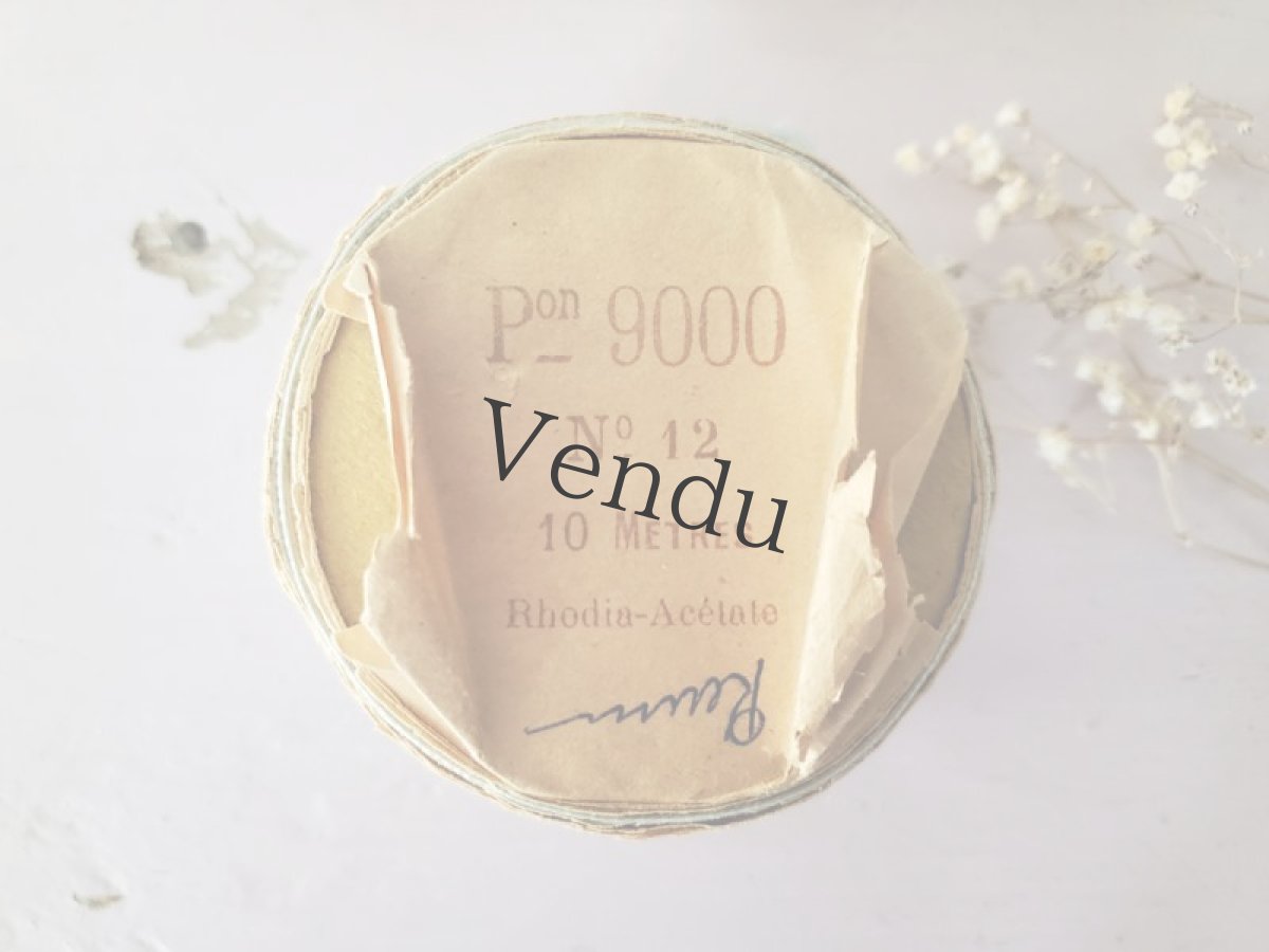 画像3: フランスアンティーク　巻きリボン Rhodia PON_900 No.12 Ciel (3)