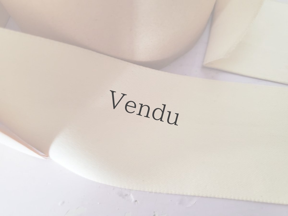 画像3: フランスアンティーク　巻きリボン Écru (3)