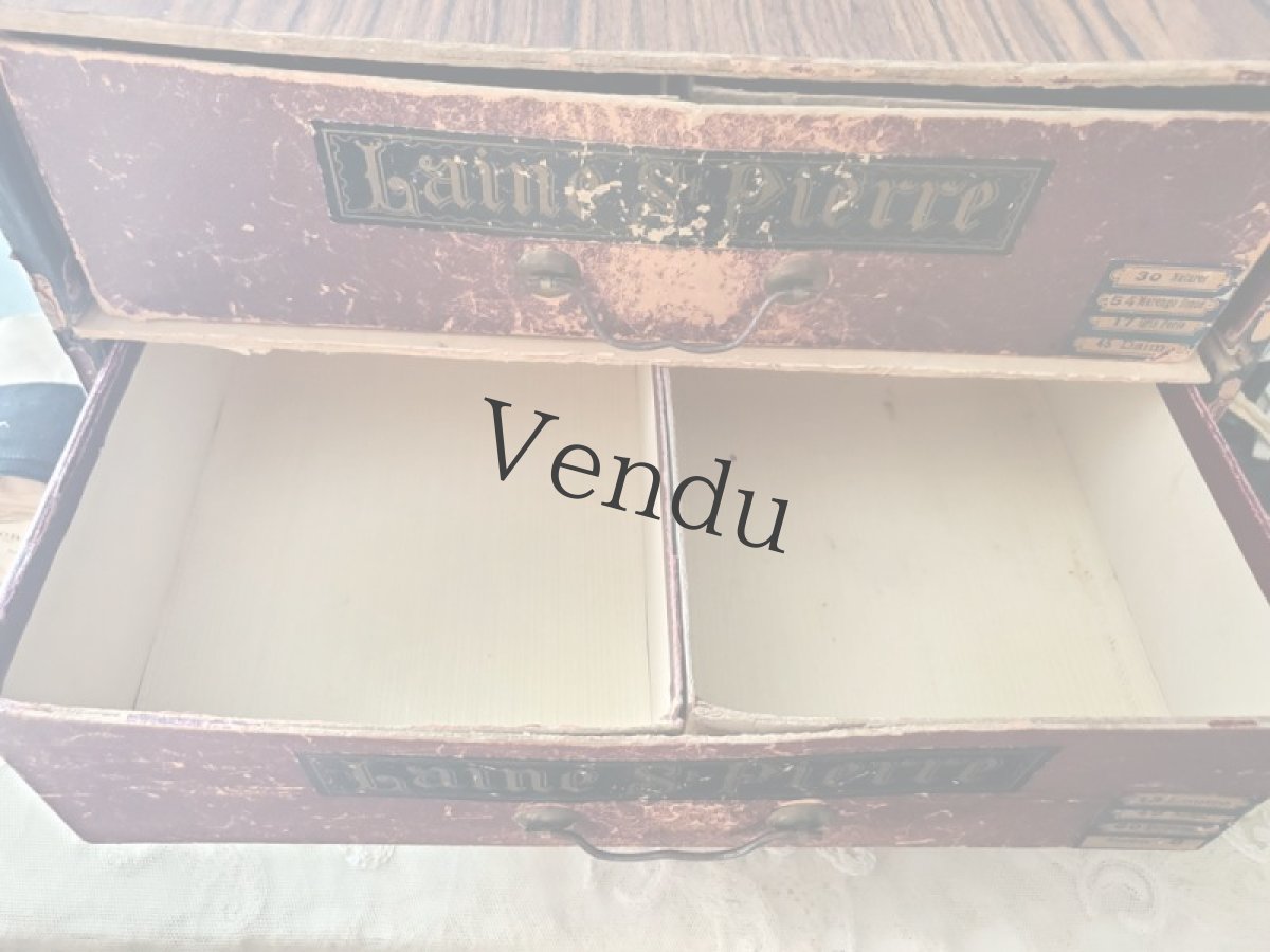 画像5: フランスアンティーク　ティロワール３段 Laine St-PIERRE【送料込】 (5)