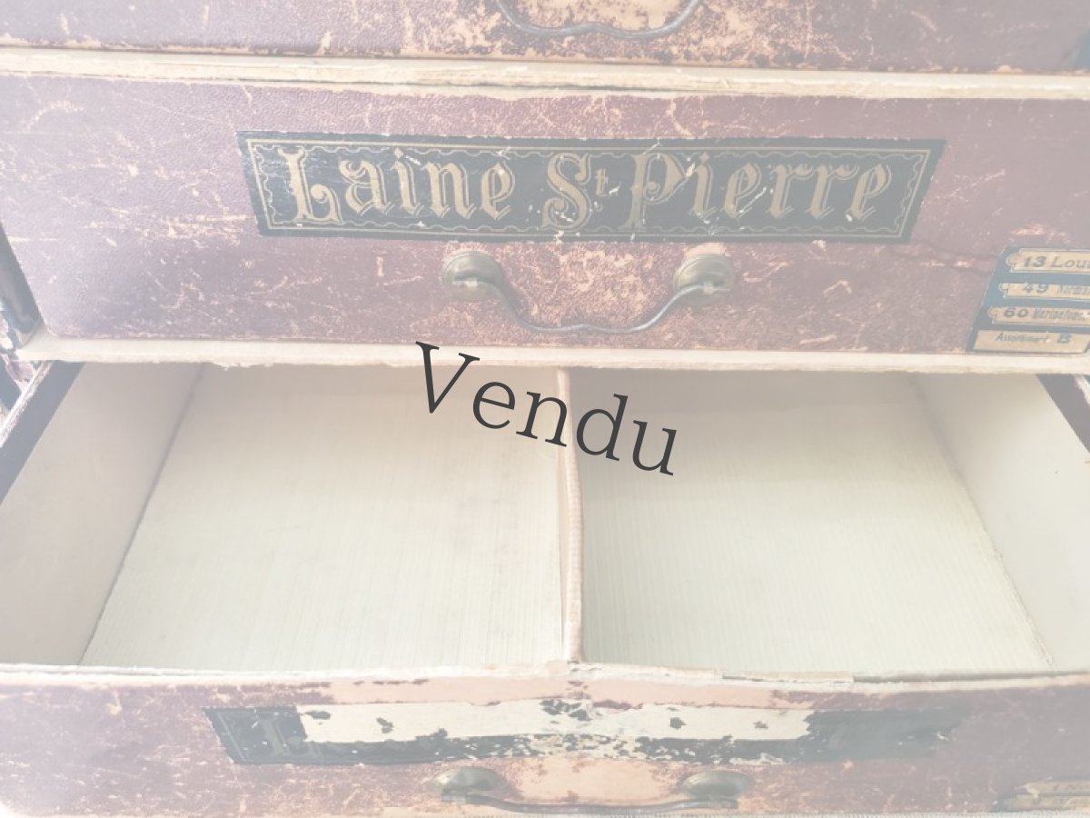 画像6: フランスアンティーク　ティロワール３段 Laine St-PIERRE【送料込】 (6)