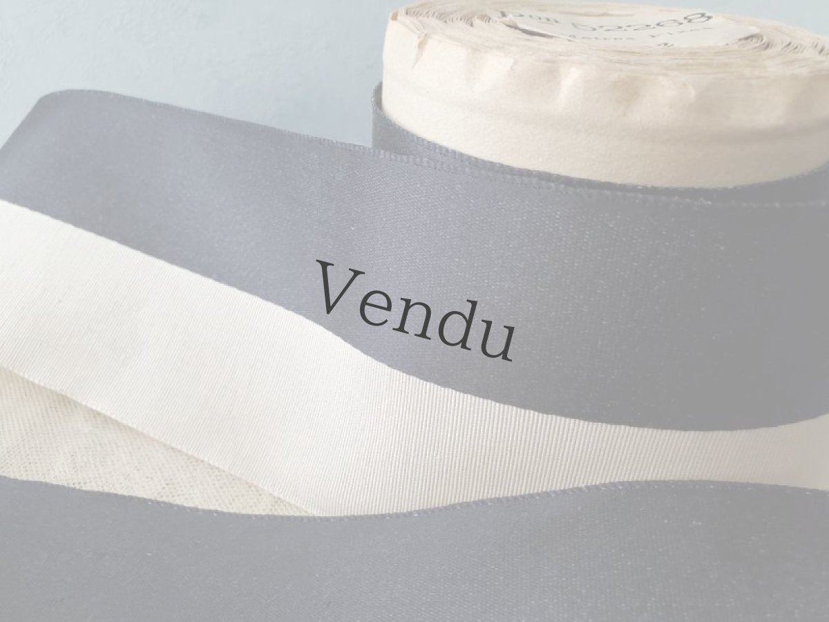 画像4: フランスアンティーク　巻きリボン PON_52268 No.22 Noir et Blanc (4)