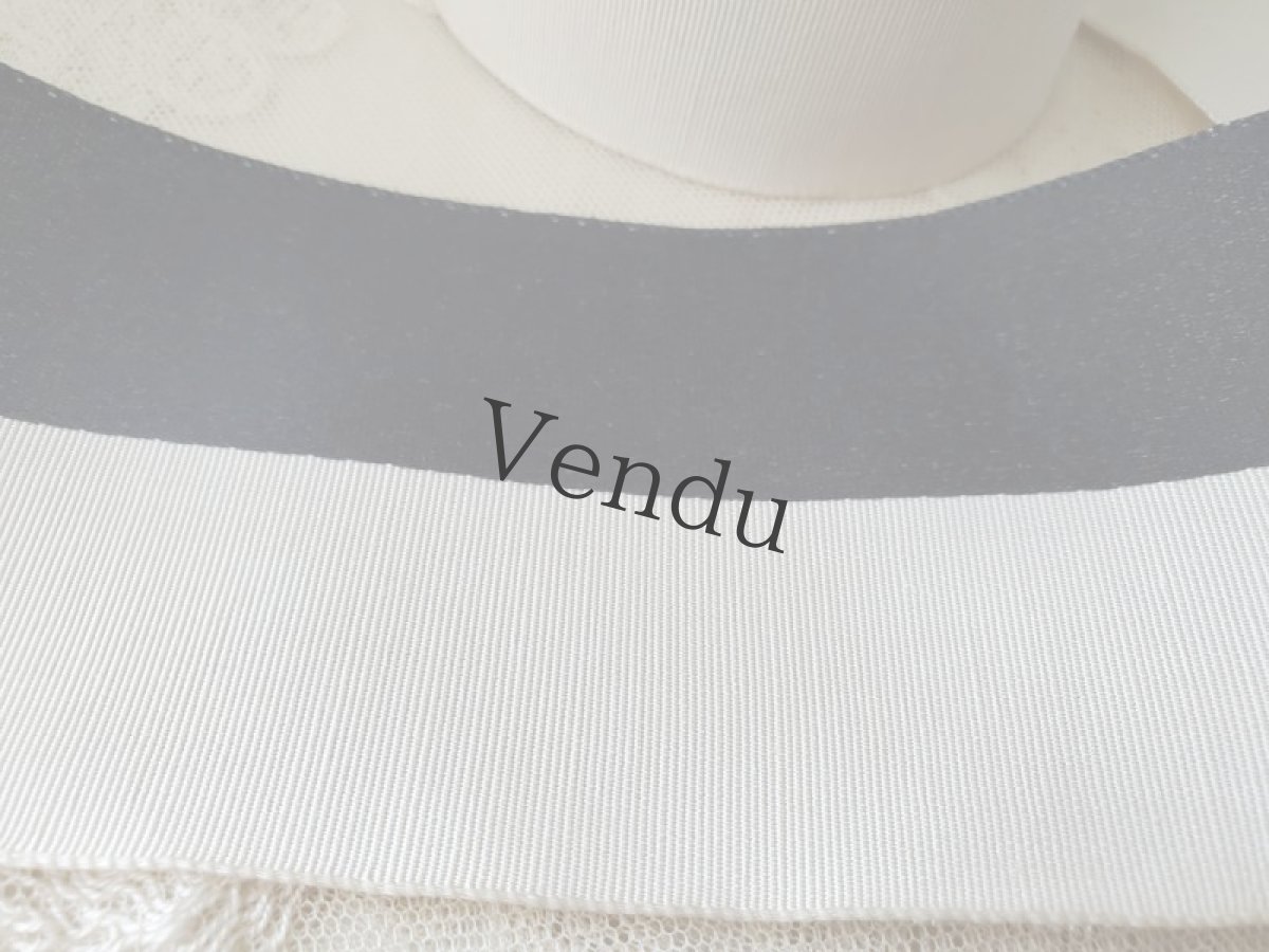 画像5: フランスアンティーク　巻きリボン PON_52268 No.22 Noir et Blanc (5)