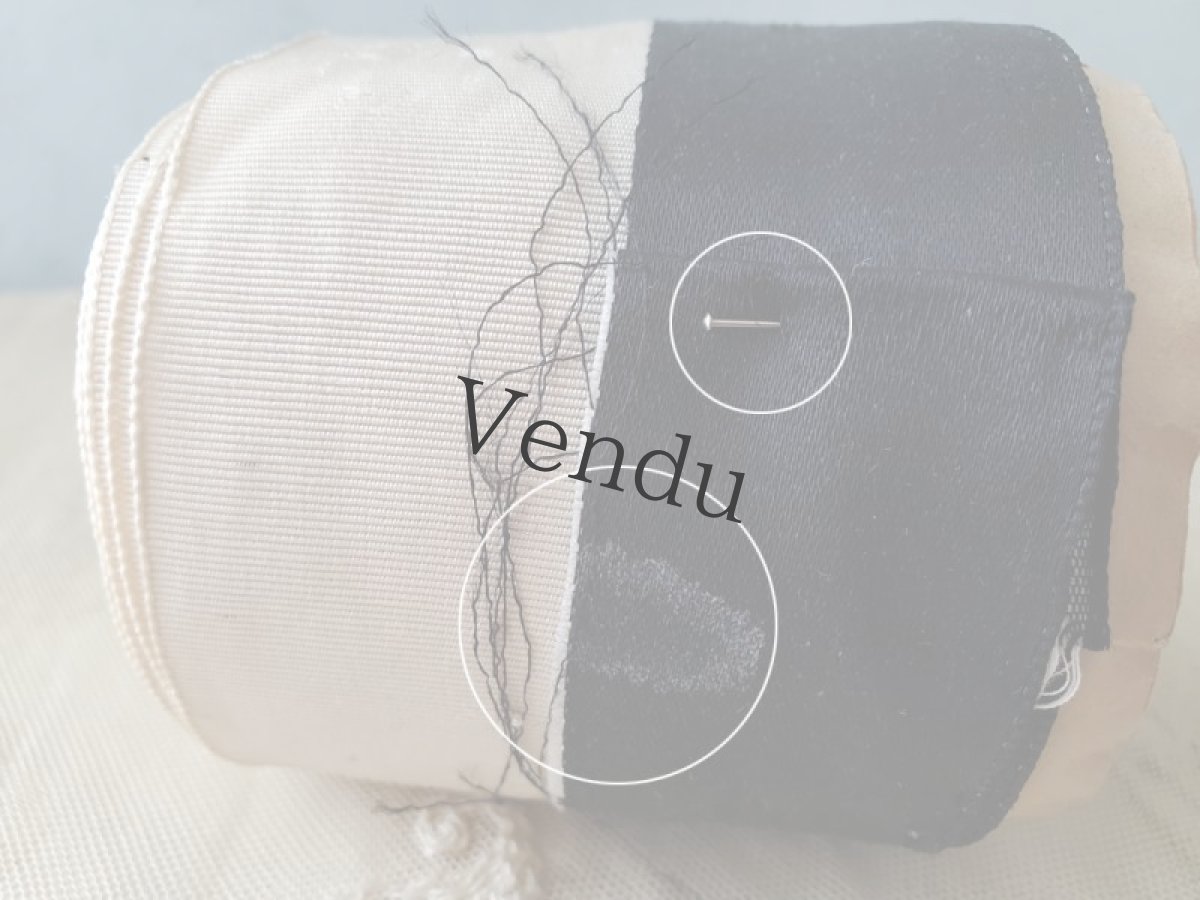 画像9: フランスアンティーク　巻きリボン PON_52268 No.22 Noir et Blanc (9)