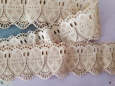 画像3: フランスヴィンテージ 刺繍スカラップレース 50cm〜 (3)