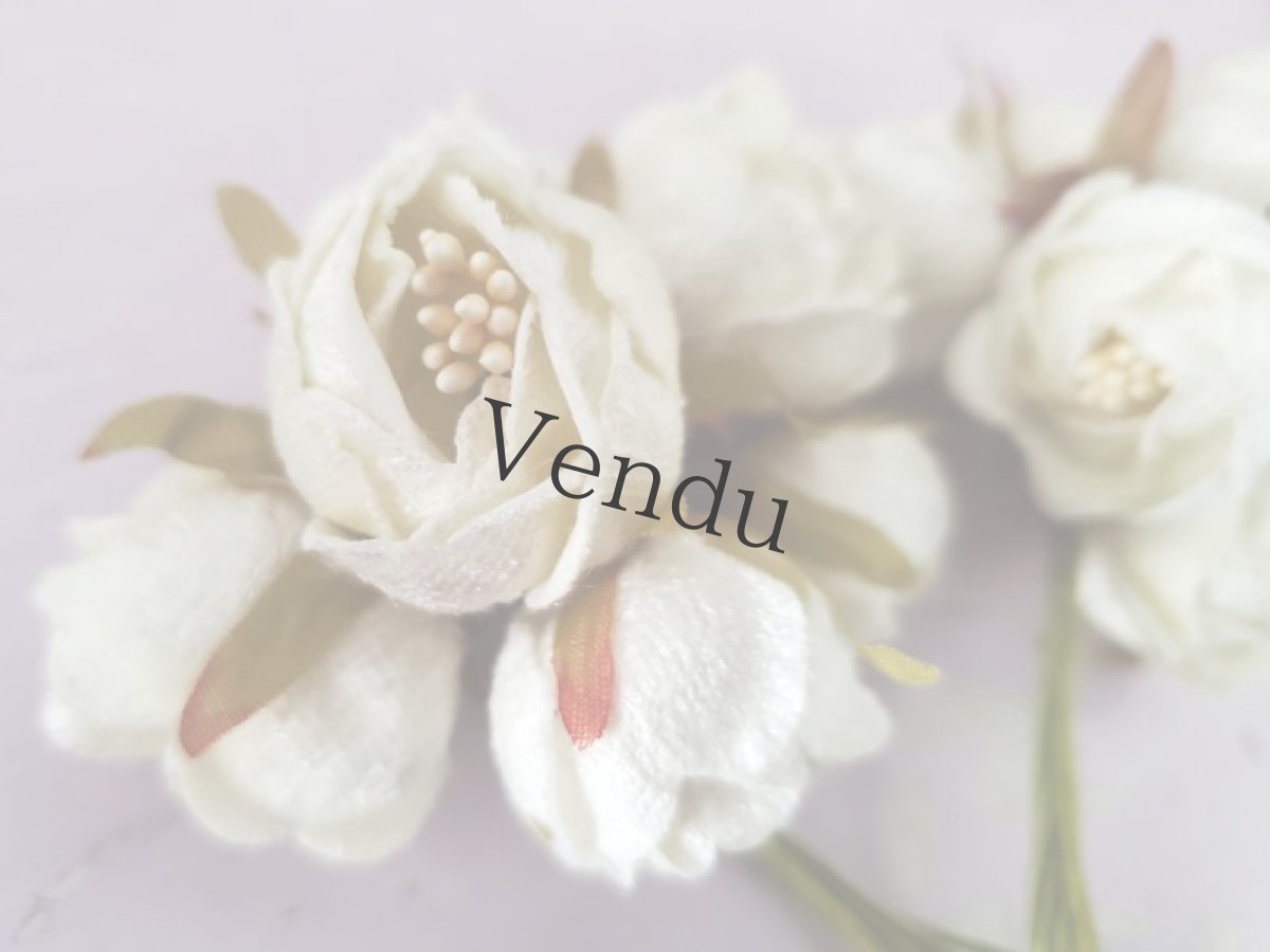 画像3: フランスヴィンテージ　白いばらのブーケ 2セット (3)