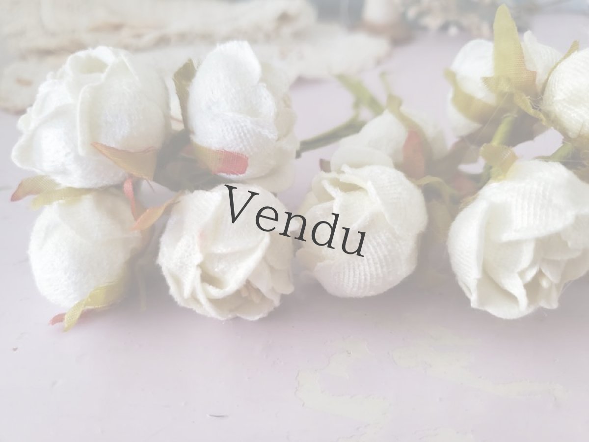 画像4: フランスヴィンテージ　白いばらのブーケ 2セット (4)