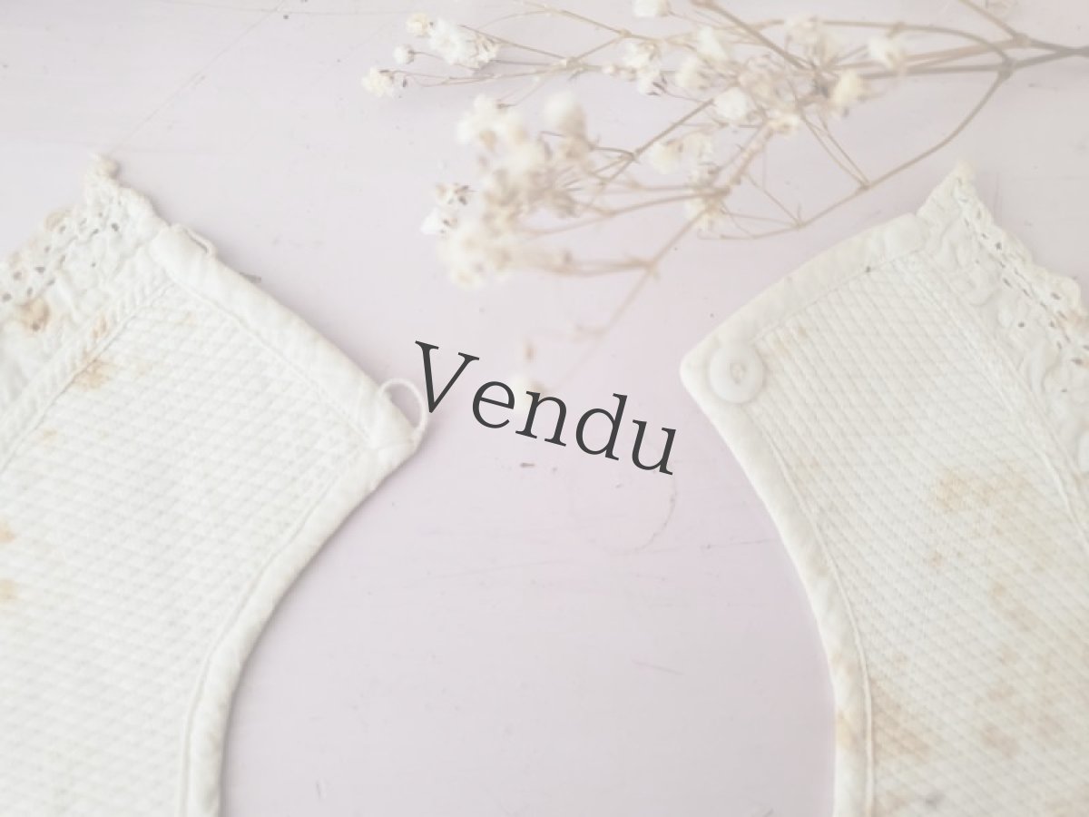 画像5: フランスアンティーク　カットワーク刺繍のバボワール (5)