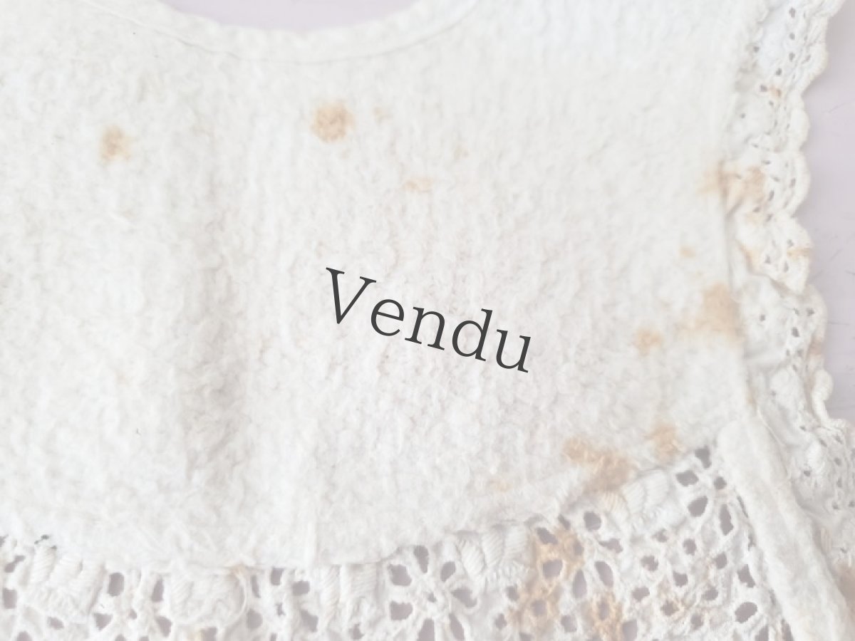 画像7: フランスアンティーク　カットワーク刺繍のバボワール (7)