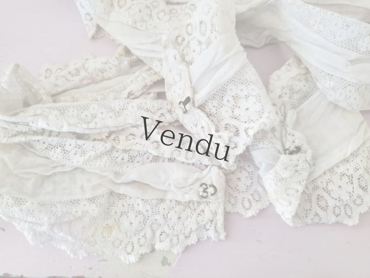 画像4: フランスアンティーク　端切れ 2枚組み (4)