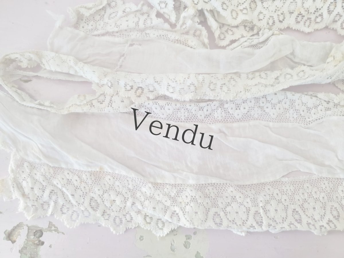 画像2: フランスアンティーク　端切れ 2枚組み (2)