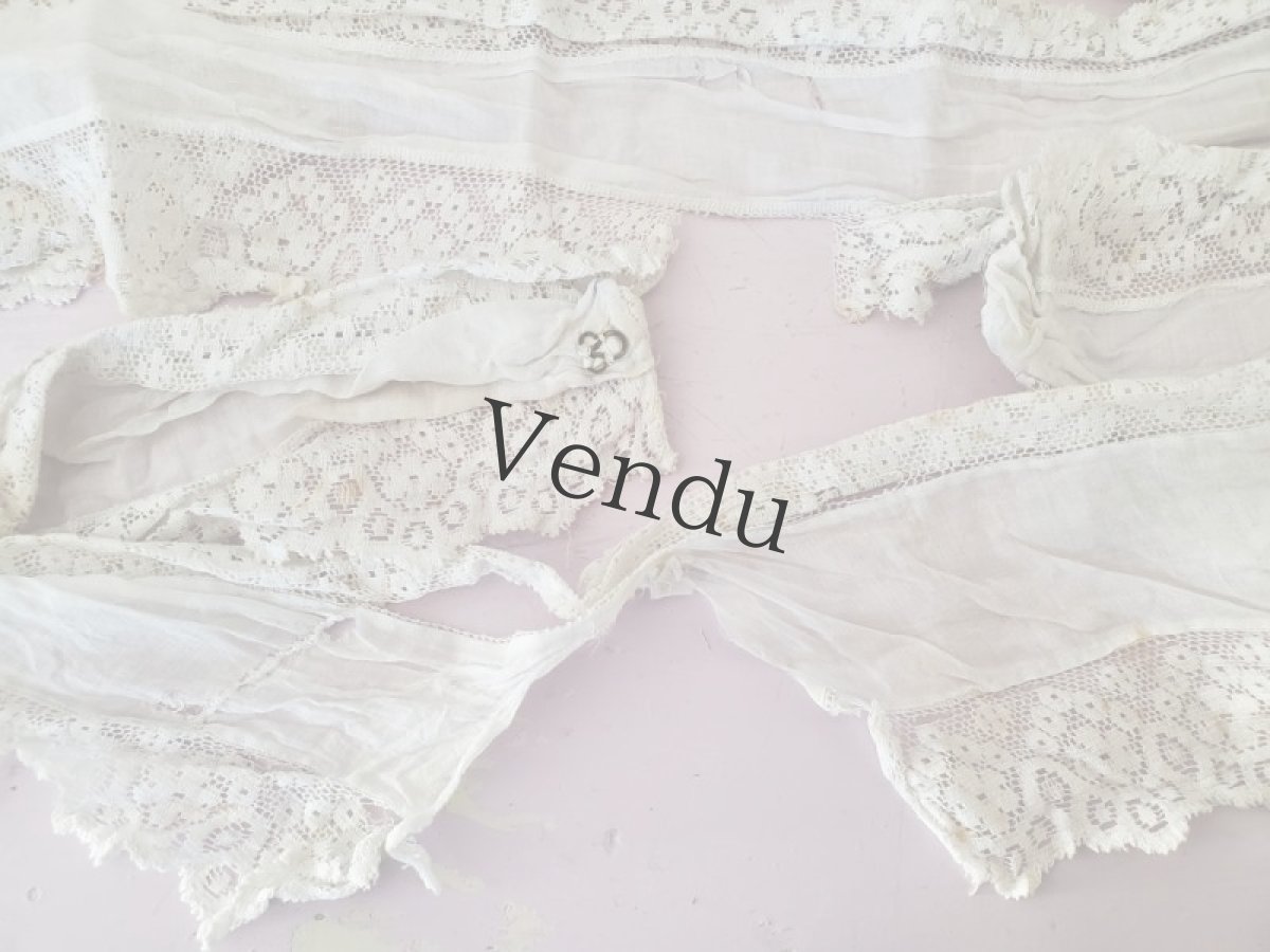 画像5: フランスアンティーク　端切れ 2枚組み (5)