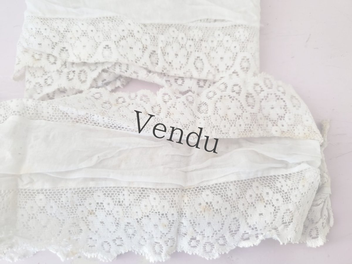 画像3: フランスアンティーク　端切れ 2枚組み (3)