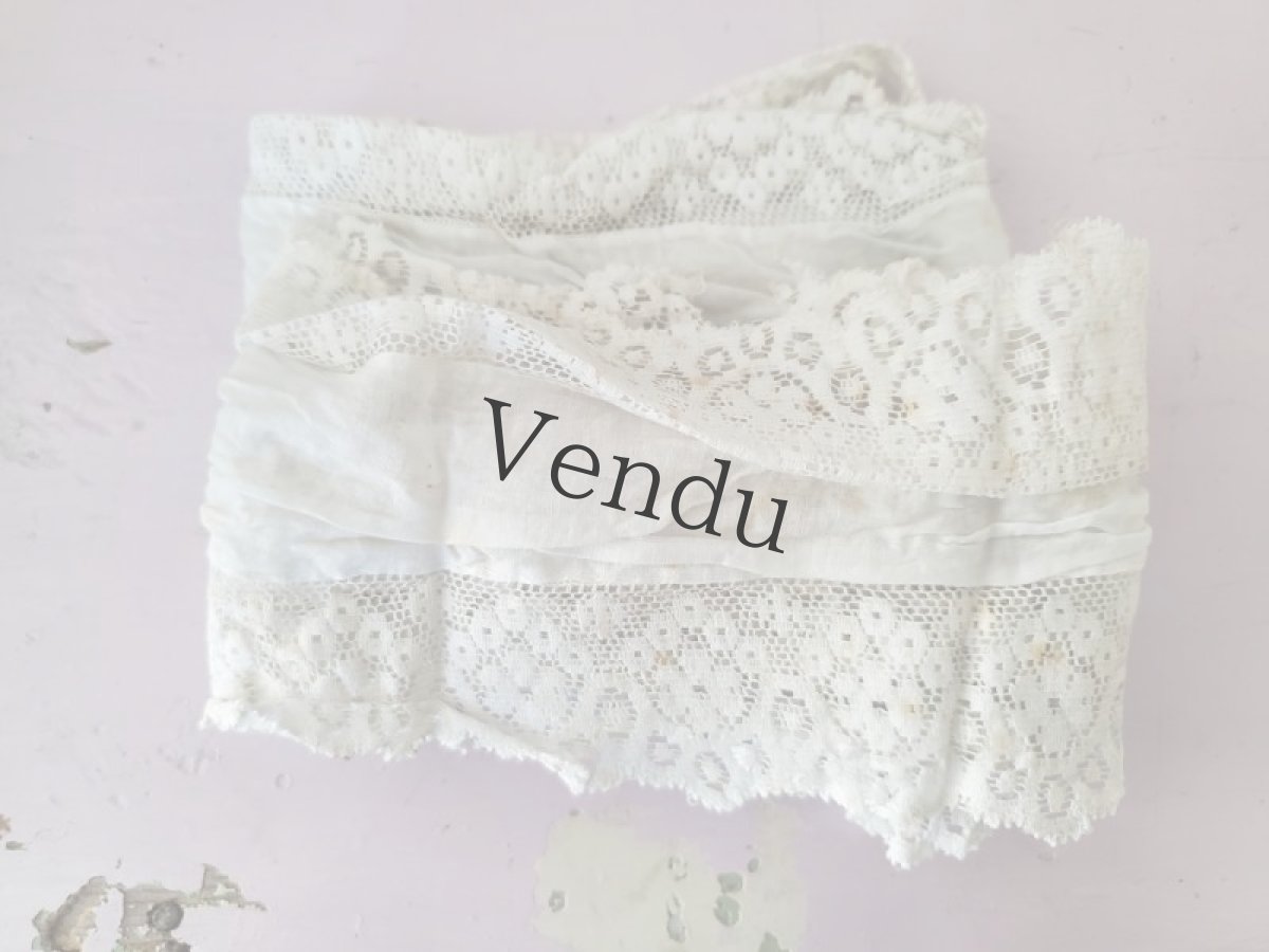 画像7: フランスアンティーク　端切れ 2枚組み (7)