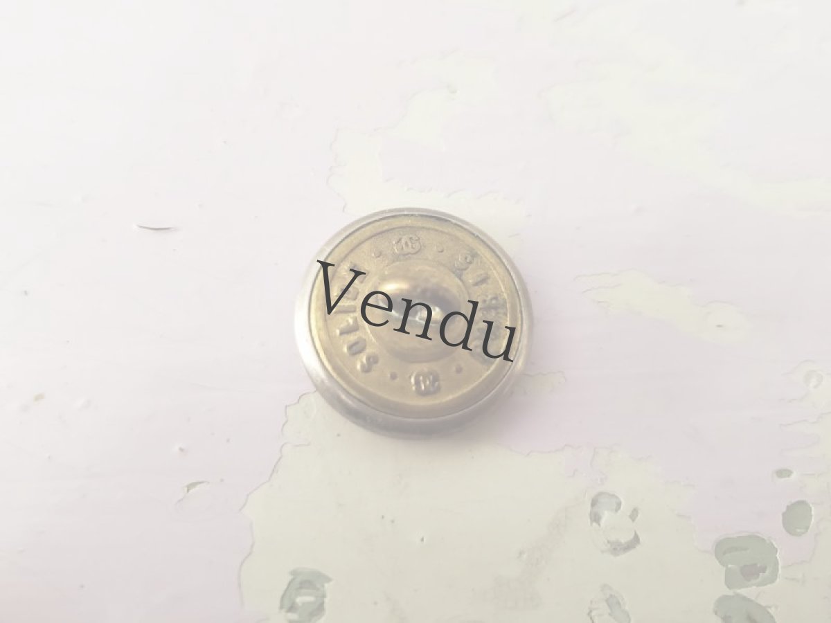 画像3: フランスアンティーク モノグラムボタン AF 18mm (3)