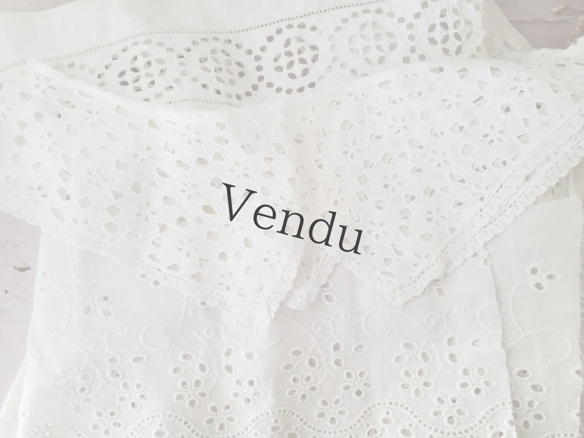 画像4: フランス蚤の市　刺繍はぎれパーツセット 7種 (4)