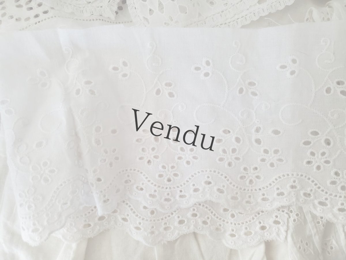 画像6: フランス蚤の市　刺繍はぎれパーツセット 7種 (6)