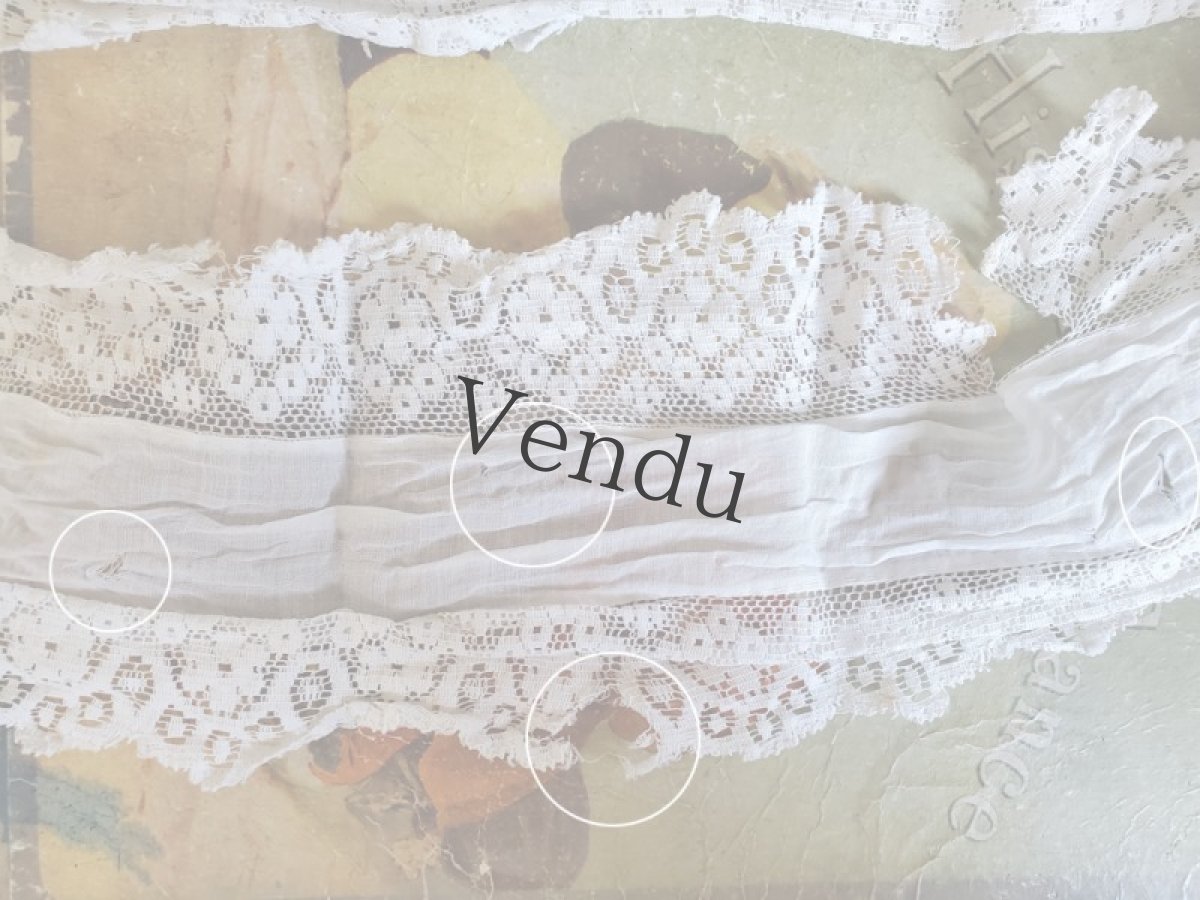 画像8: フランスアンティーク　端切れ 2枚組み (8)