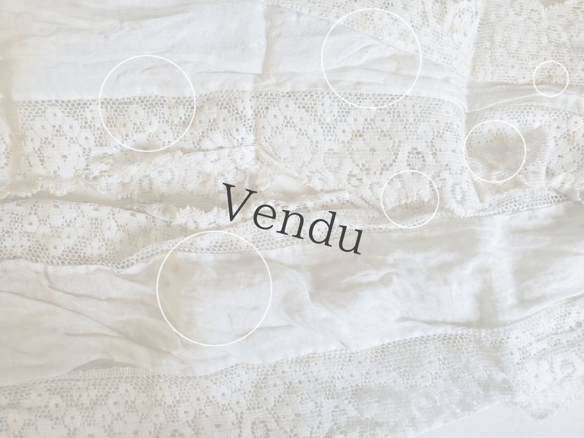 画像9: フランスアンティーク　端切れ 2枚組み (9)