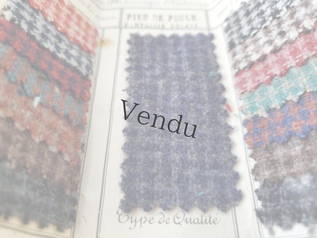 画像4: フランスアンティーク SAMARITAINE 生地サンプルセット (4)