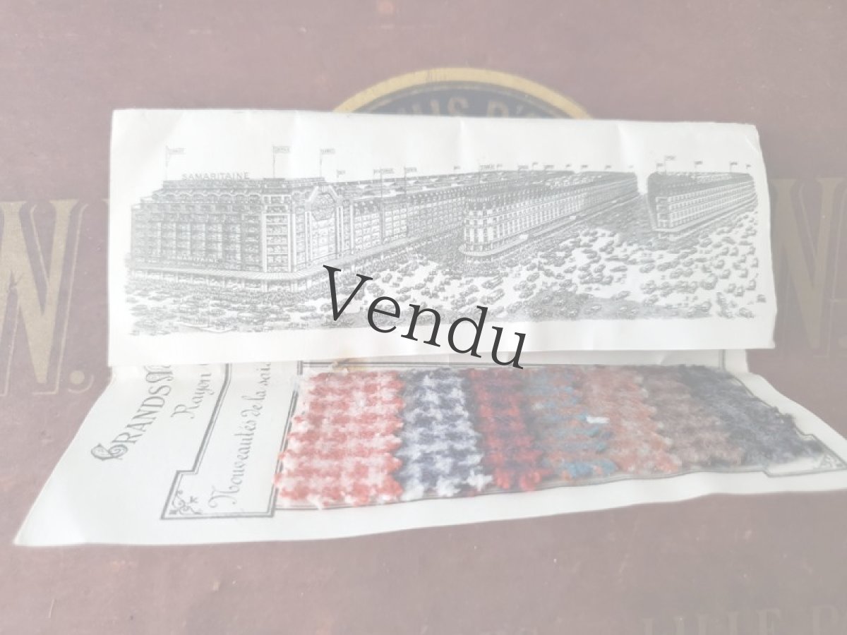 画像6: フランスアンティーク SAMARITAINE 生地サンプルセット (6)