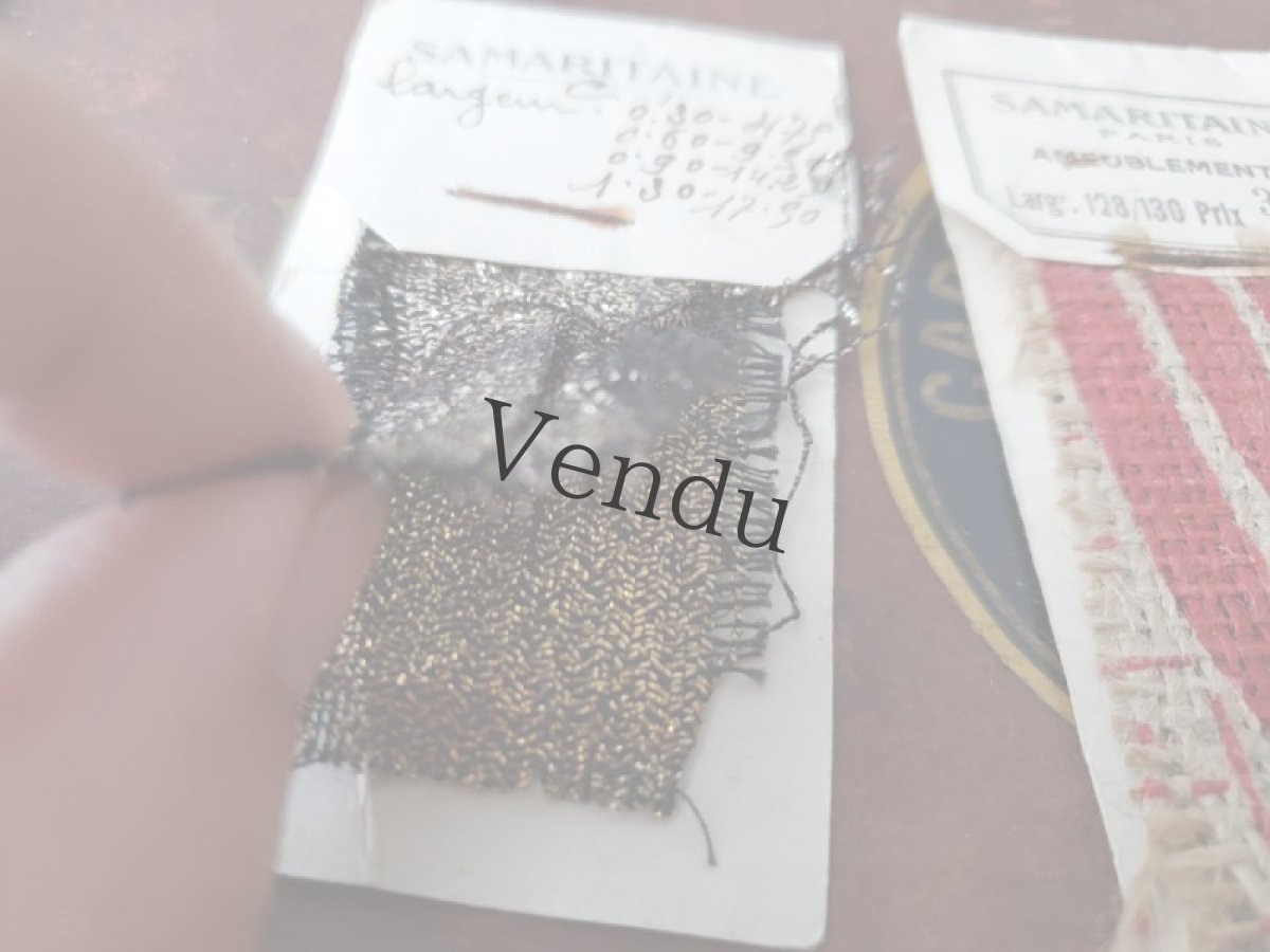 画像12: フランスアンティーク SAMARITAINE 生地サンプルセット (12)